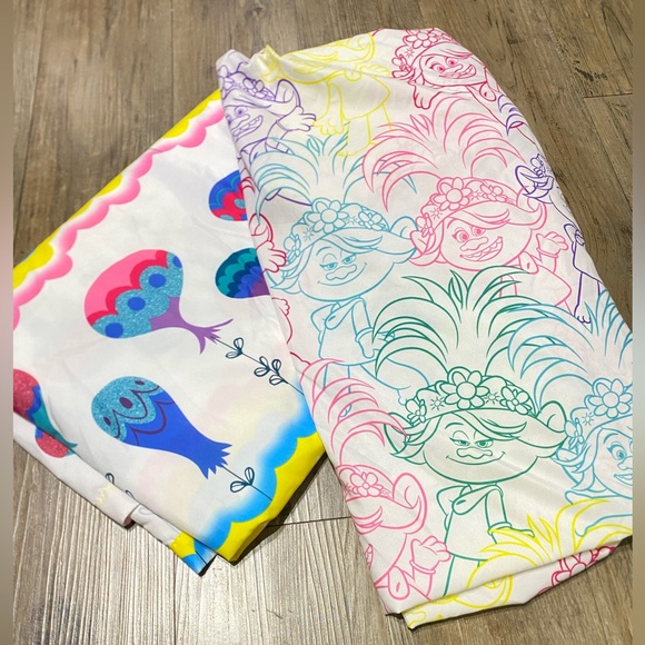 Trolls 2 World Tour Twin Color Your World Flat & Fitted Sheet Set Super Soft - Picture 1 of 11